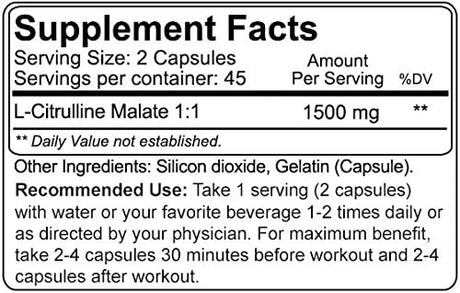 NutraKey Citrulline Malate 90 Capsulas