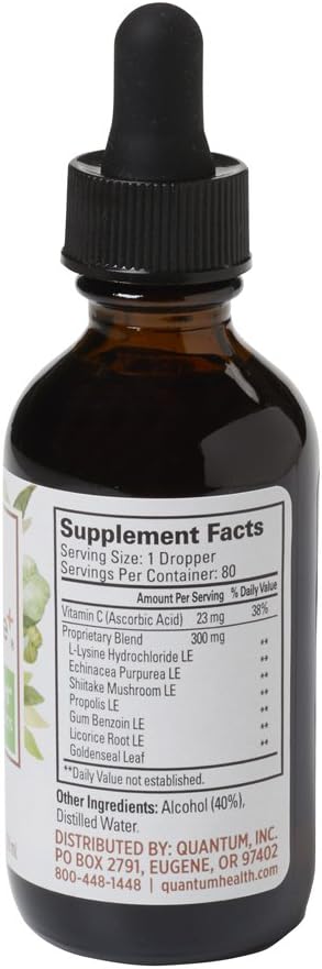 Quantum Health SuperLysine+ Liquid Immune Support Supplement 59Ml.