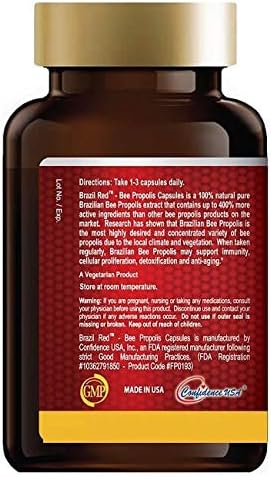 Brazil Red Bee High Concentrate Propolis 120 Capsulas