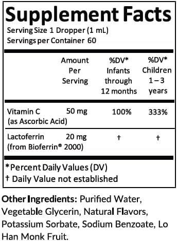 Kiddivit Baby Lactoferrin Liquid Drops 60Ml.