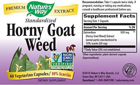 Nature's Way Horny Goat Weed 60 Capsulas