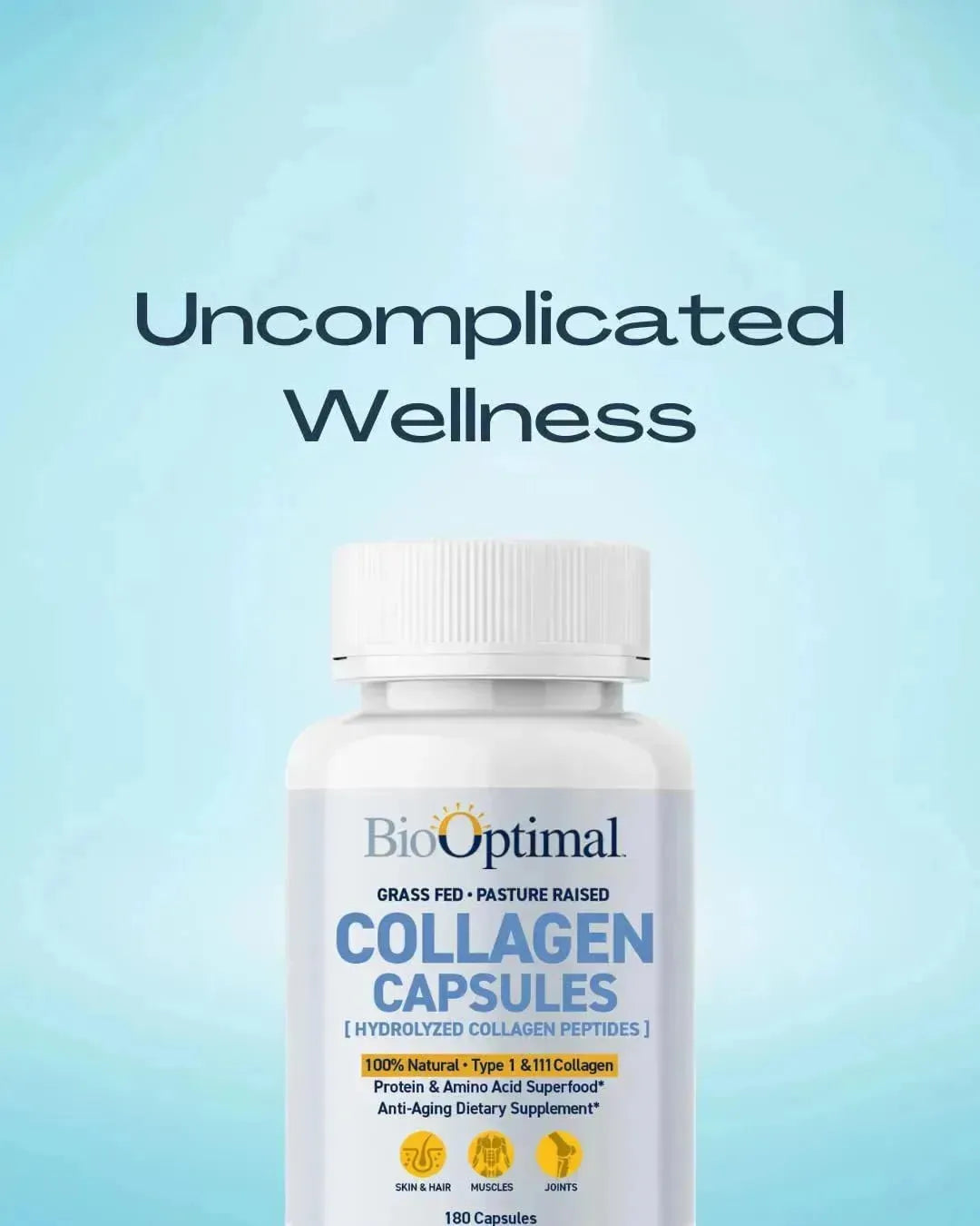 BIOOPTIMAL - BioOptimal Collagen Peptides 180 Capsulas - The Red Vitamin MX - Suplementos Alimenticios - {{ shop.shopifyCountryName }}