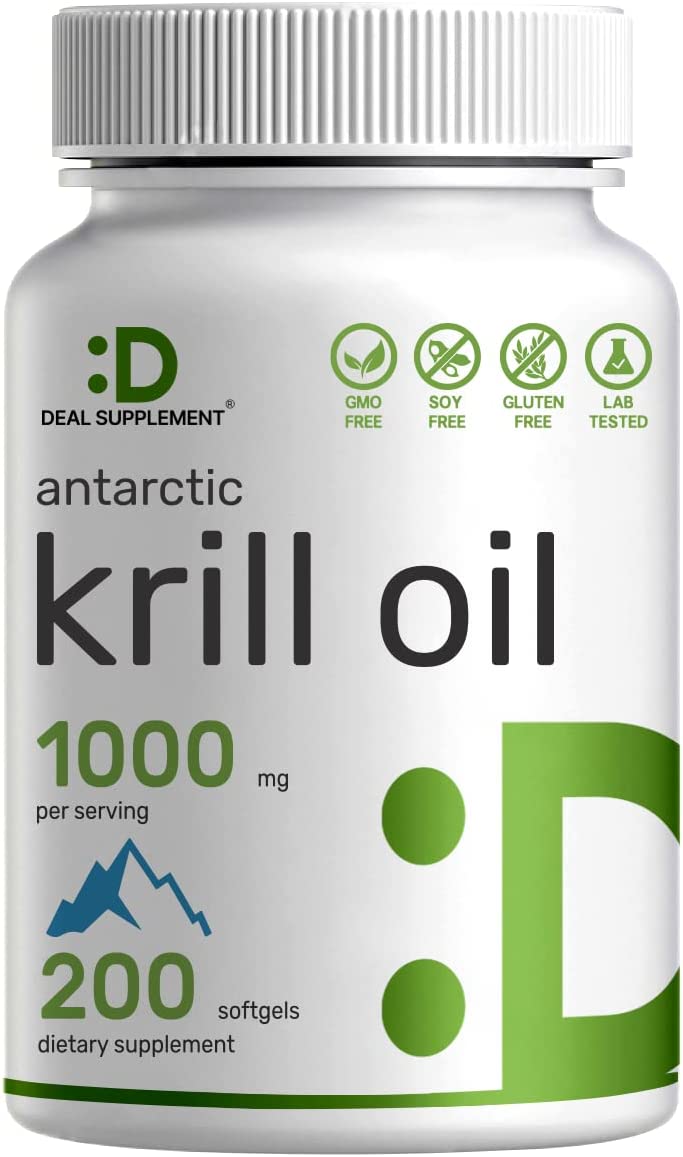 Deal Supplement Antarctic Krill Oil 1000Mg. 200 Capsulas Blandas