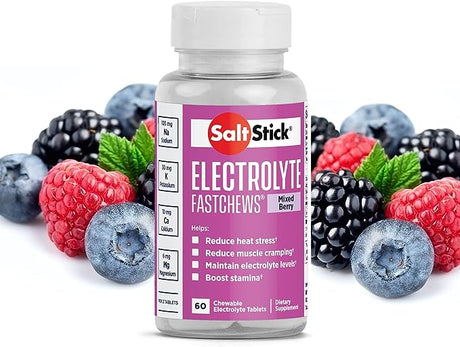 SaltStick FastChews Electrolyte Tablets Quick Rehydration 60 Tabletas