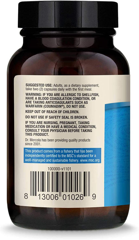 Dr. Mercola Antarctic Krill Oil 60 Capsulas