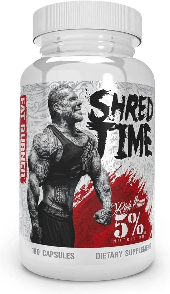 5% NUTRITION - 5% Nutrition Shred Time Fat Burner 180 Capsulas - The Red Vitamin MX - Suplementos Alimenticios - {{ shop.shopifyCountryName }}