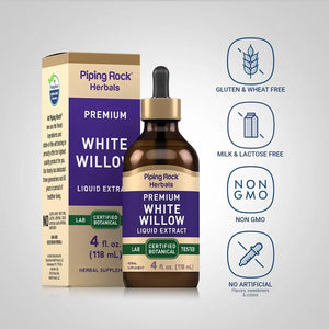 PIPING ROCK - Piping Rock White Willow Bark Tincture 4 Fl.Oz. - The Red Vitamin MX - Suplementos Alimenticios - {{ shop.shopifyCountryName }}