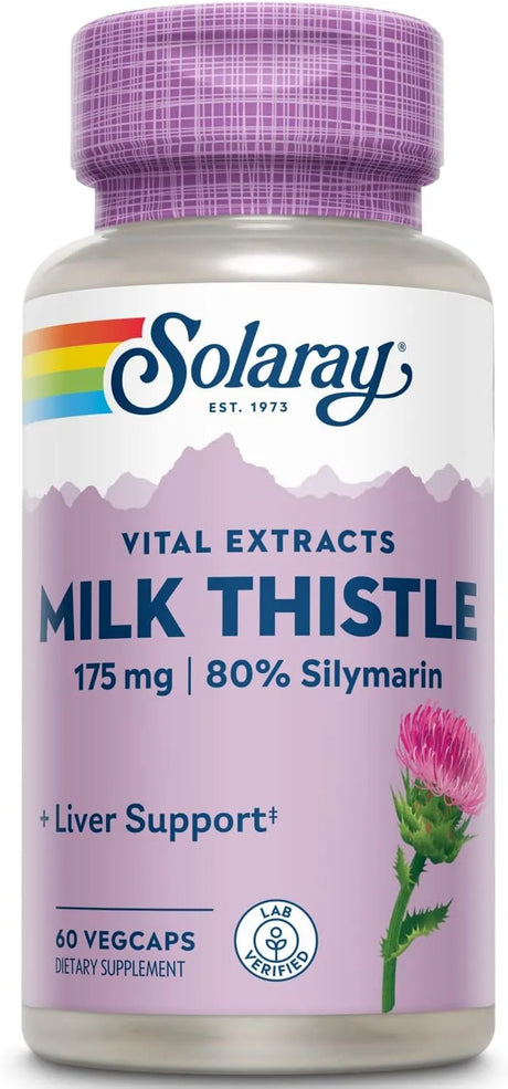 SOLARAY - Solaray Milk Thistle Seed Extract 175Mg. 60 Capsulas - The Red Vitamin MX - Suplementos Alimenticios - {{ shop.shopifyCountryName }}
