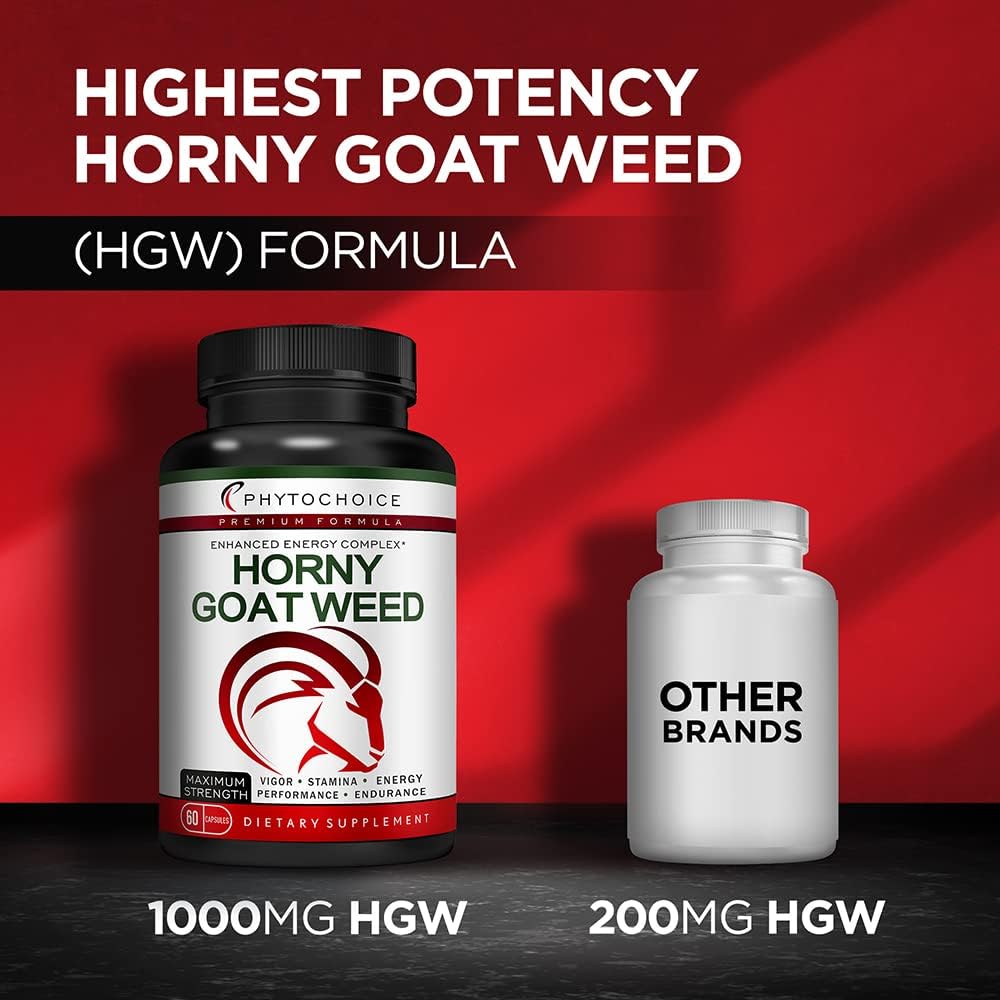 PHYTOCHOICE Horny Goat Weed Extract Herbal Complex 60 Capsulas