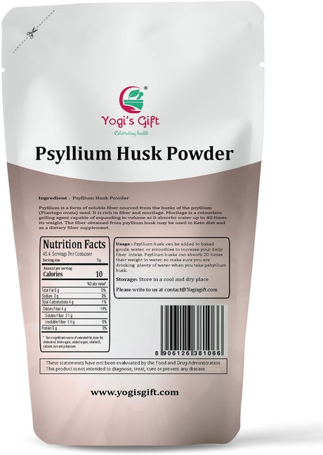 YOGI’S GIFT Psyllium Husk Powder 8 Oz.