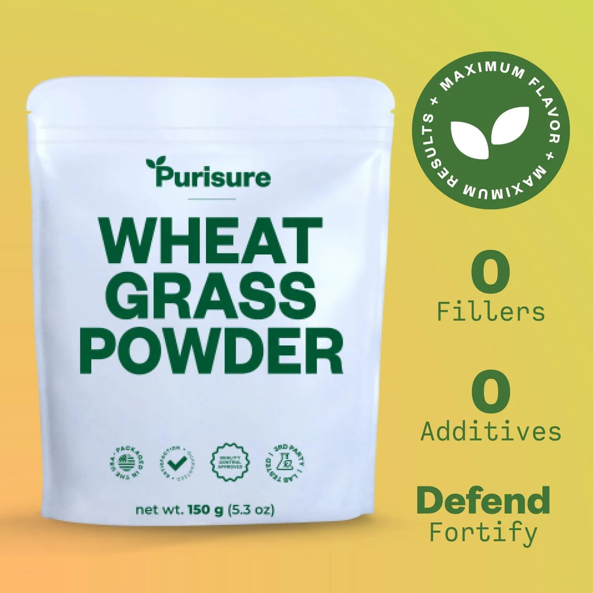PURISURE - Purisure Wheatgrass Powder 150Gr. - The Red Vitamin MX - Suplementos Alimenticios - {{ shop.shopifyCountryName }}