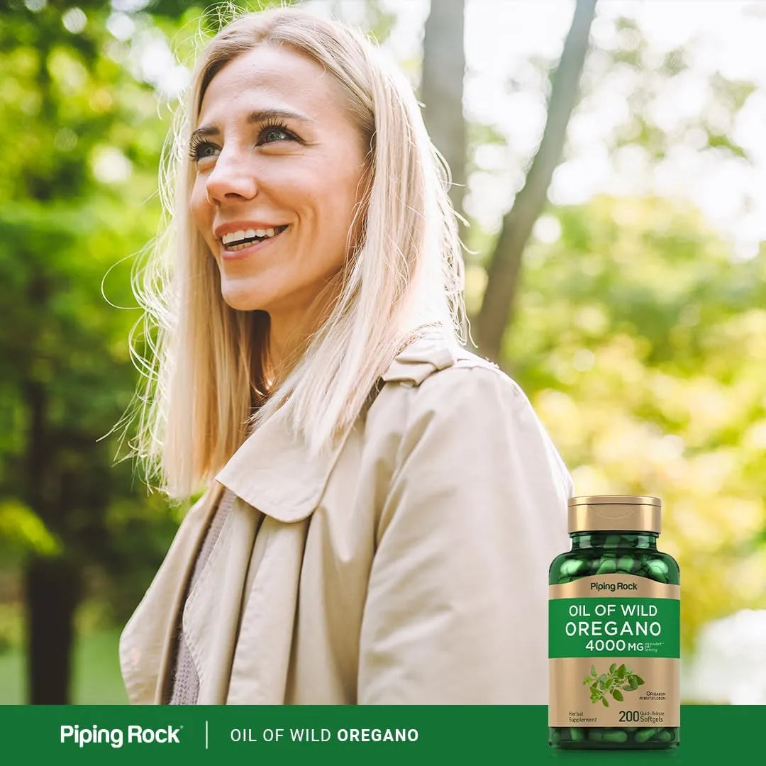PIPING ROCK - Piping Rock Oregano Oil 4000Mg. 200 Capsulas Blandas - The Red Vitamin MX - Suplementos Alimenticios - {{ shop.shopifyCountryName }}