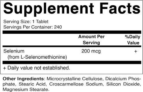 Vitamatic Yeast Free Selenium 200mcg 240 Tabletas
