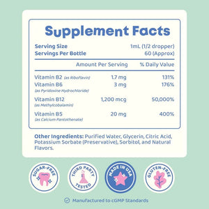 JOYSPRING - JoySpring Burst B12 Drops Vitamin B Complex for Kids 2 Fl.Oz. - The Red Vitamin MX - Suplementos Alimenticios - {{ shop.shopifyCountryName }}