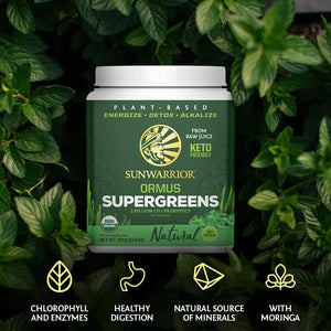 SUNWARRIOR - Sunwarrior Organic Ormus Supergreens Natural 225Gr. - The Red Vitamin MX - Suplementos Alimenticios - {{ shop.shopifyCountryName }}
