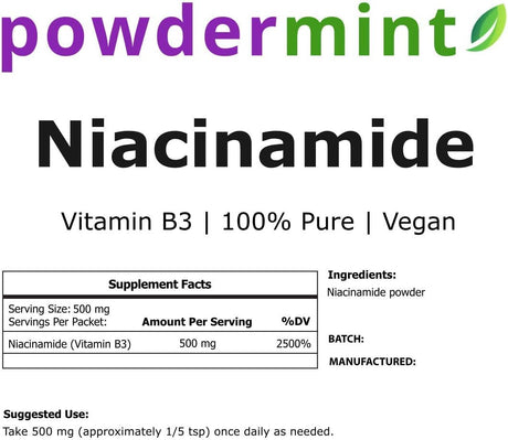 Powdermint Niacinamide Powder 500Mg. 250Gr.