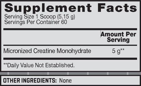 BSN Micronized Creatine Monohydrate Powder 60 Servicios 309Gr.