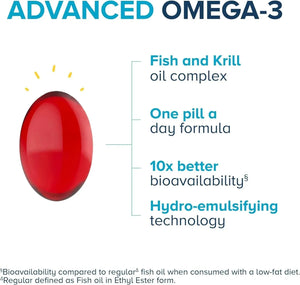 QUNOL - Qunol Advanced Omega 3 Krill and Fish Oil Complex 60 Capsulas Blandas - The Red Vitamin MX - Suplementos Alimenticios - {{ shop.shopifyCountryName }}