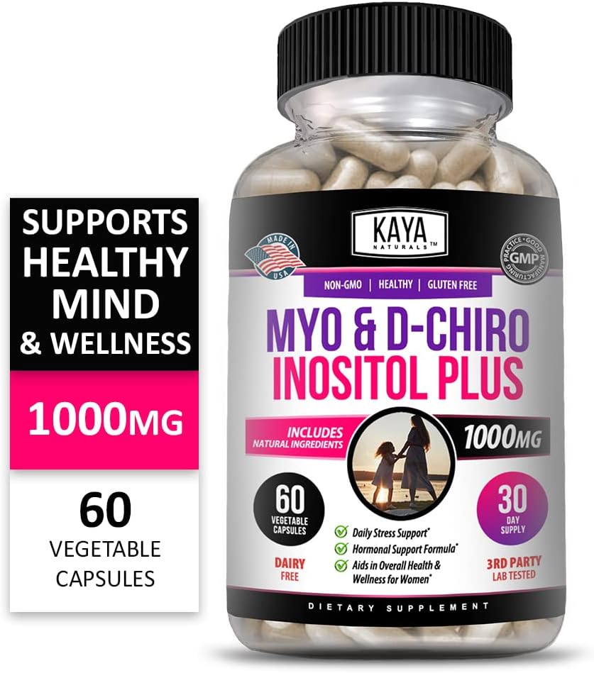 Kaya Naturals Myo & D-Chiro Inositol 60 Capsulas