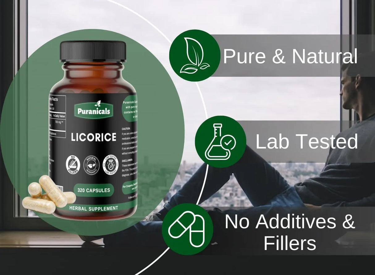 PURANICALS - Puranicals Licorice Premium 320 Capsulas - The Red Vitamin MX - Suplementos Alimenticios - {{ shop.shopifyCountryName }}