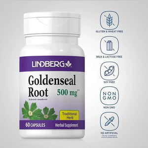 LINDBERG - Lindberg Goldenseal Root 500Mg. 60 Capsulas - The Red Vitamin MX - Suplementos Alimenticios - {{ shop.shopifyCountryName }}