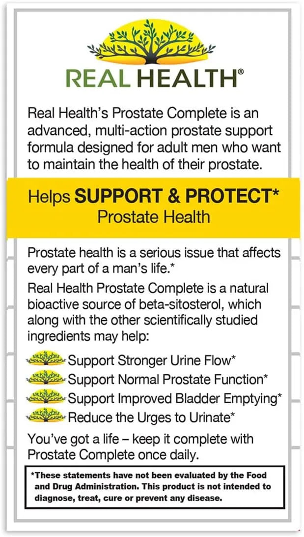 REAL HEALTH - Real Health Prostate Complete 30 Capsulas Blandas - The Red Vitamin MX - Suplementos Alimenticios - {{ shop.shopifyCountryName }}