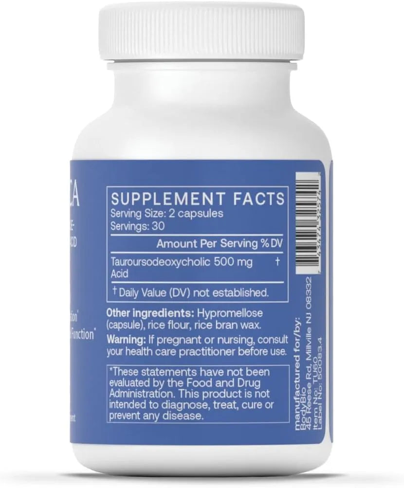 BODYBIO - BodyBio Tudca for Liver Health 60 Capsulas - The Red Vitamin MX - Suplementos Alimenticios - {{ shop.shopifyCountryName }}