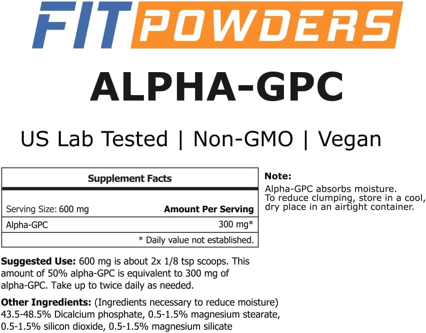 FitPowders Alpha-GPC Powder 250Gr.