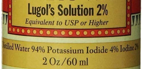 J.CROW'S Lugol's Solution of Iodine 2% 2Oz.