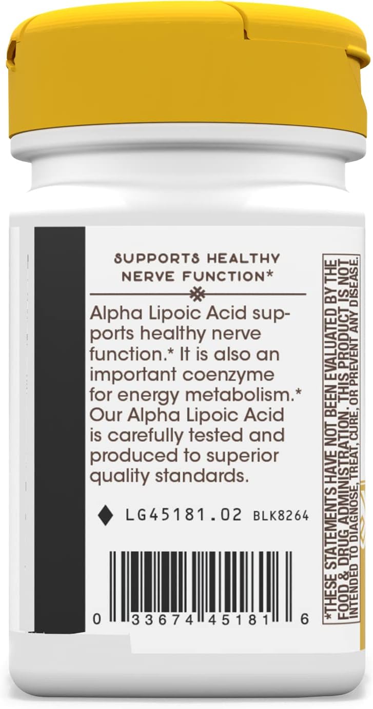 Nature's Way Alpha Lipoic Acid 600Mg. 60 Capsulas