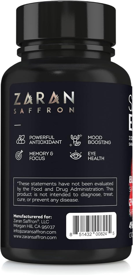 Zaran Saffron Extract 88.5Mg. 60 Capsulas