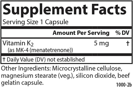 Carlson Vitamin K2 60 Capsulas