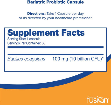 Bariatric Fusion Probiotic 60 Capsulas