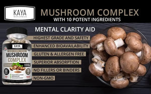 KAYA NATURALS - Kaya Naturals Mushroom Complex 90 Capsulas - The Red Vitamin MX - Suplementos Alimenticios - {{ shop.shopifyCountryName }}