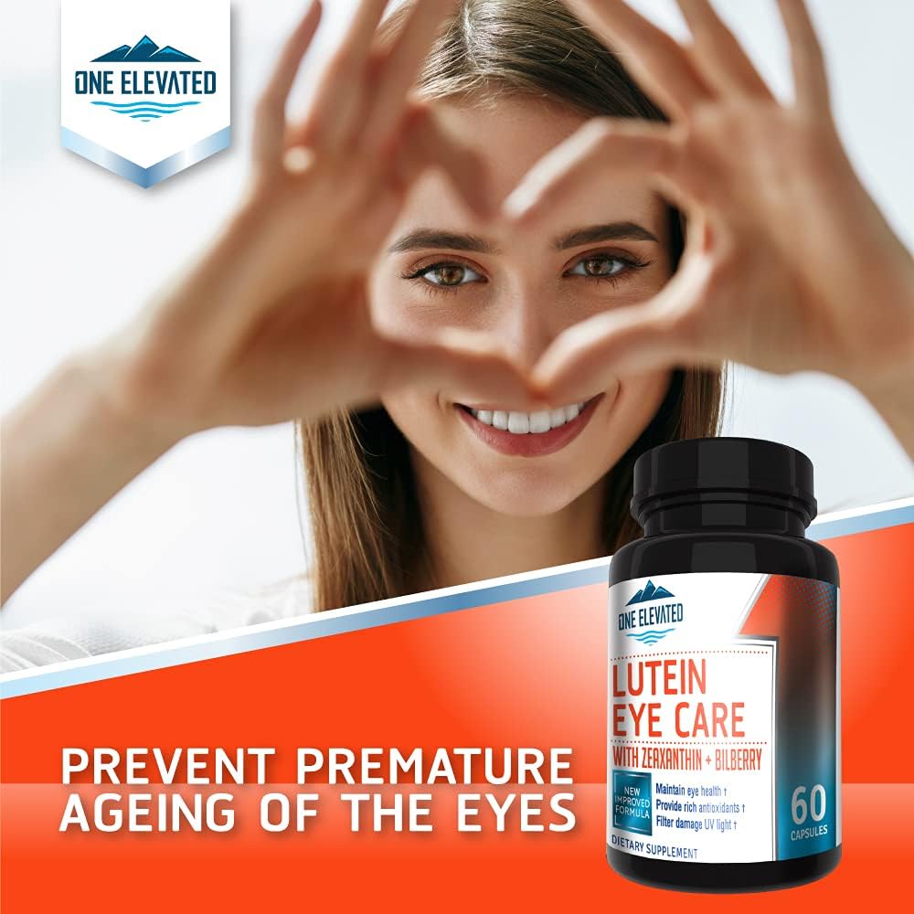 One Elevated Eye Care Lutein, Zeaxanthin, Bilberry 60 Capsulas