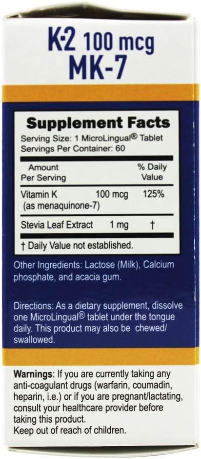 Superior Source Vitamin K2 MK-7 60 Tabletas