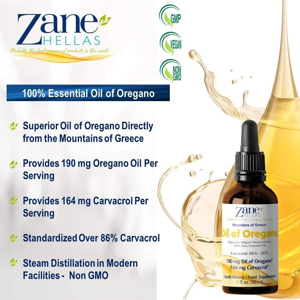 ZANE HELLAS - Zane Hellas 190Mg. Oregano Oil 1 Fl.Oz. - The Red Vitamin MX - Suplementos Alimenticios - {{ shop.shopifyCountryName }}