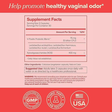 URO Vaginal Probiotics for Women 60 Capsulas