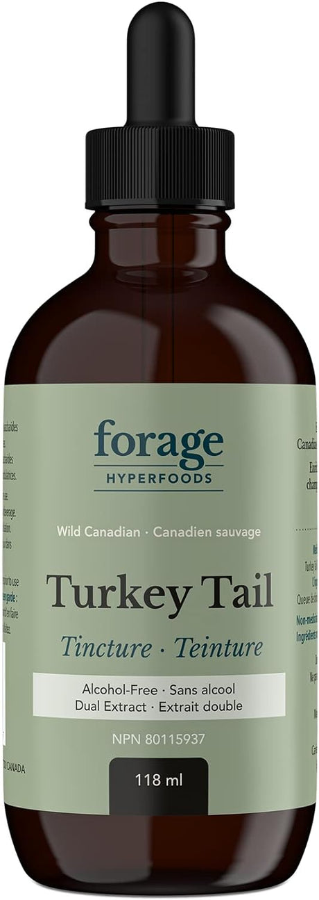 Forage Hyperfoods Canadian Wild Turkey Tail Mushroom Superfood Liquid 118Ml.