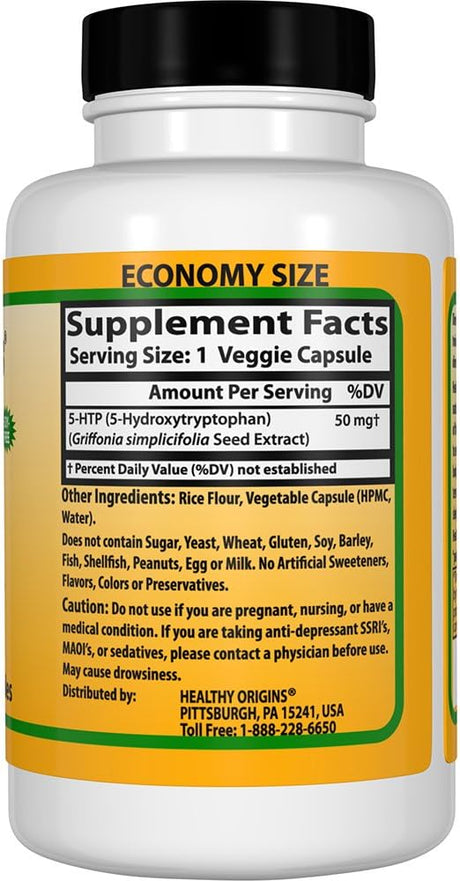 Healthy Origins 5-HTP Natural Multi Vitamins 50Mg. 120 Capsulas