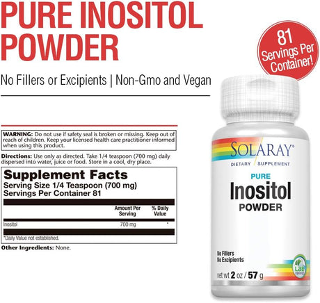 Solaray Pure Inositol Powder 57Gr.