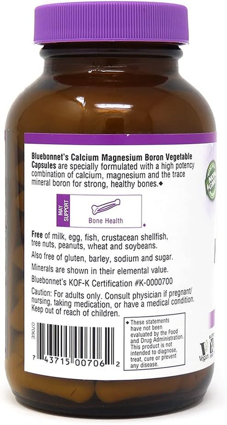 BlueBonnet Calcium Magnesium Plus Boron 90 Capsulas