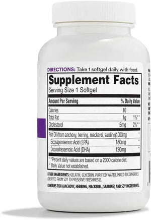 365 - 365 by Whole Foods Market Oil Fish 1000Mg. 100 Capsulas Blandas - The Red Vitamin MX - Suplementos Alimenticios - {{ shop.shopifyCountryName }}