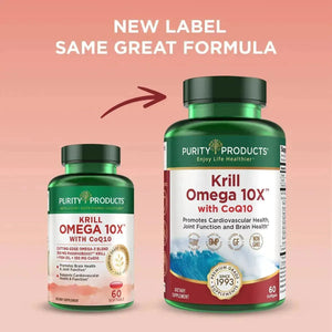 PURITY PRODUCTS - Purity Products Krill Omega 10X with CoQ10 60 Capsulas Blandas - The Red Vitamin MX - Suplementos Alimenticios - {{ shop.shopifyCountryName }}