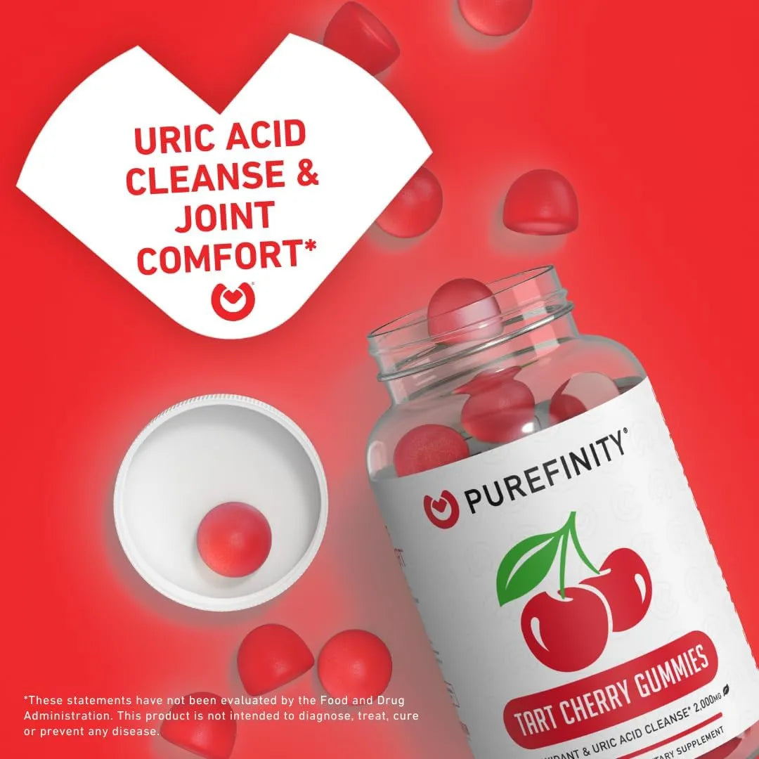 PUREFINITY - PUREFINITY Tart Cherry Gummies 60 Gomitas - The Red Vitamin MX - Suplementos Alimenticios - {{ shop.shopifyCountryName }}