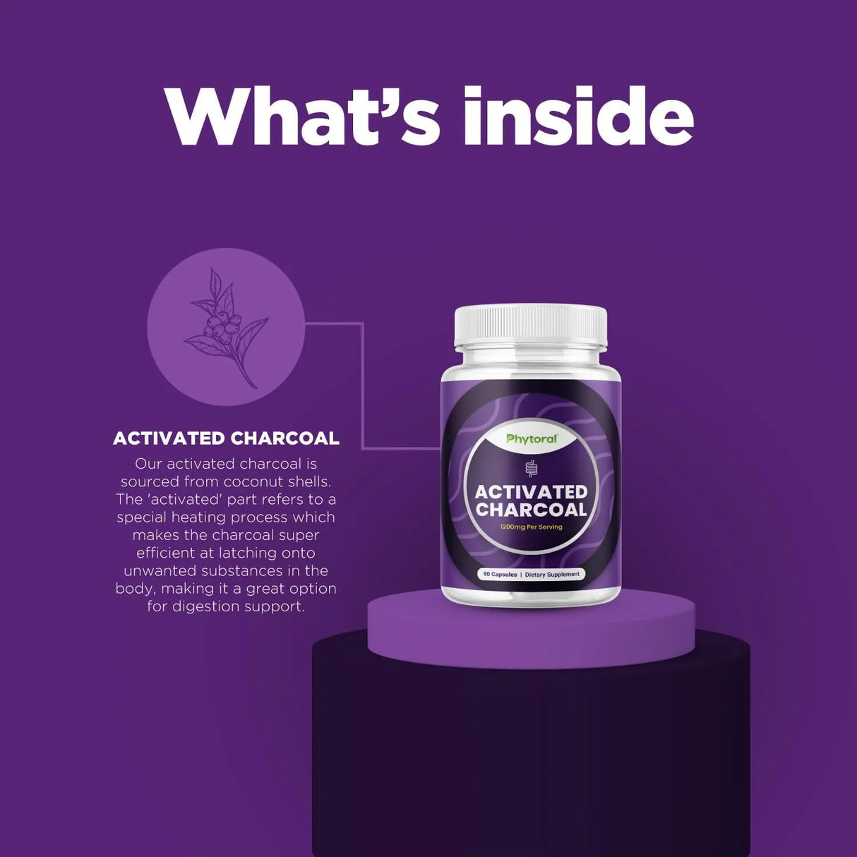 PHYTORAL - Phytoral Extra Strength Activated Charcoal 1200Mg. 90 Capsulas 2 Pack - The Red Vitamin MX - Suplementos Alimenticios - {{ shop.shopifyCountryName }}
