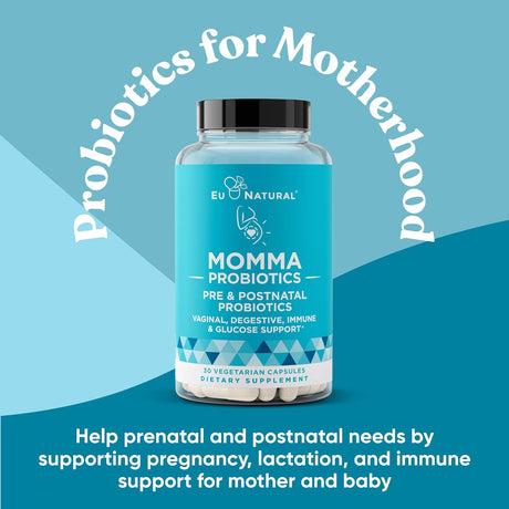 Eu Natural Momma Prenatal Probiotics Mom & Baby 30 Capsulas