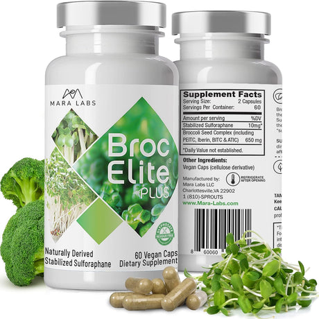 BrocElite Plus Broccoli Supplement Stabilized Sulforaphane Extract