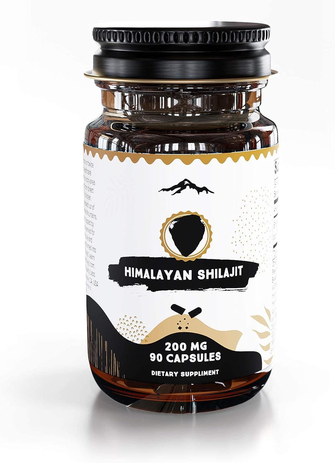 Pure Himalayan Shilajit Capsules Extra Potent Shilajit 200Mg. 90 Capsulas