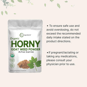 Micro Ingredients Organic Pure Horny Goat Weed 100Gr.